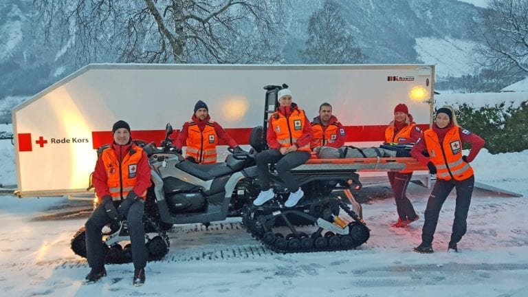 ATV og mannskap frå Røde Kors Tresfjord