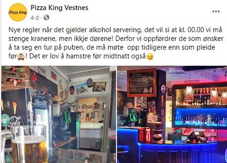 Oppfordra til alkoholhamstring Vestnesavisa